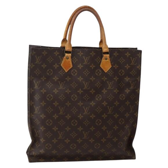 LOUIS VUITTON Monogram Sac Plat Hand Bag M51140 - Picture 1 of 12